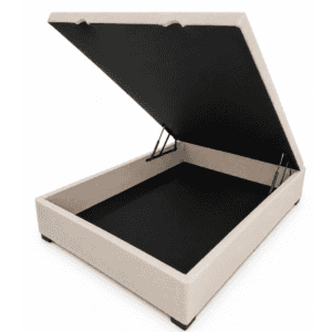 Box Baú Premium Casal 138 x 188 Linhão Bege