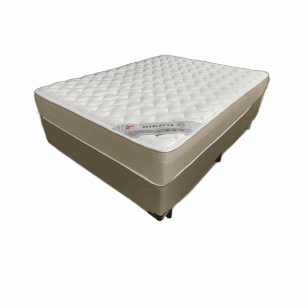 Conjunto Box Castor Queen Revolution Tecnopedic 158 x 198 x 66cm