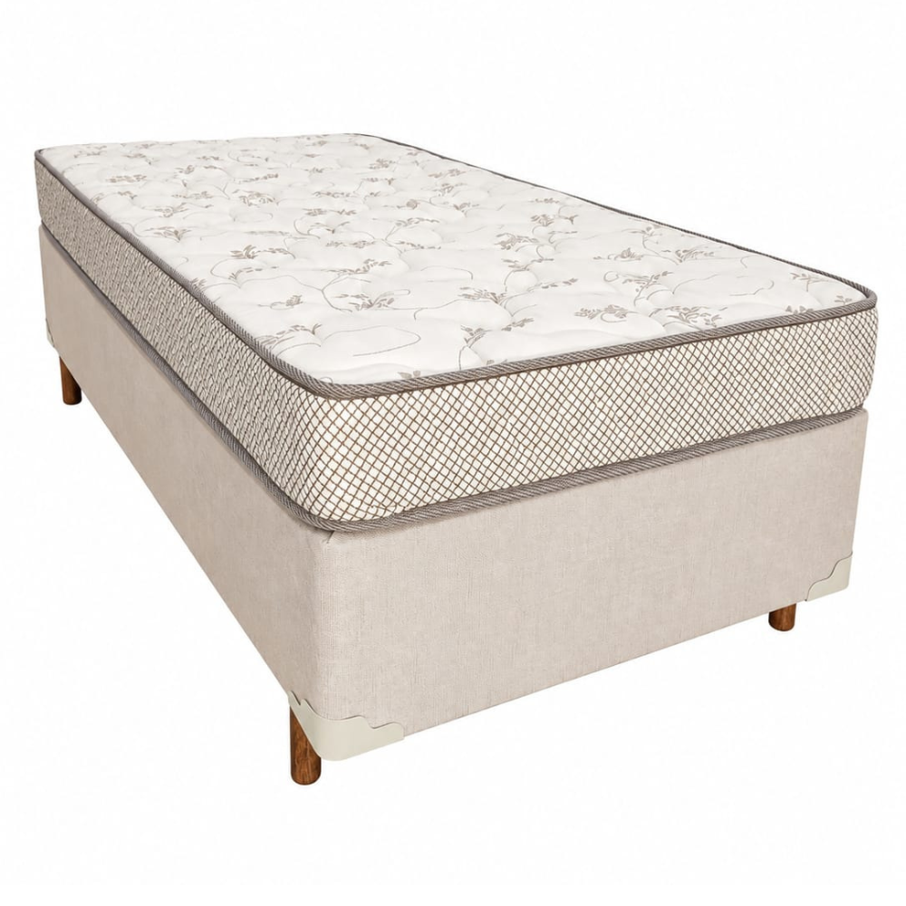 Conjunto Box Icaro D45 Solteiro 88 x 188 x 56 cm