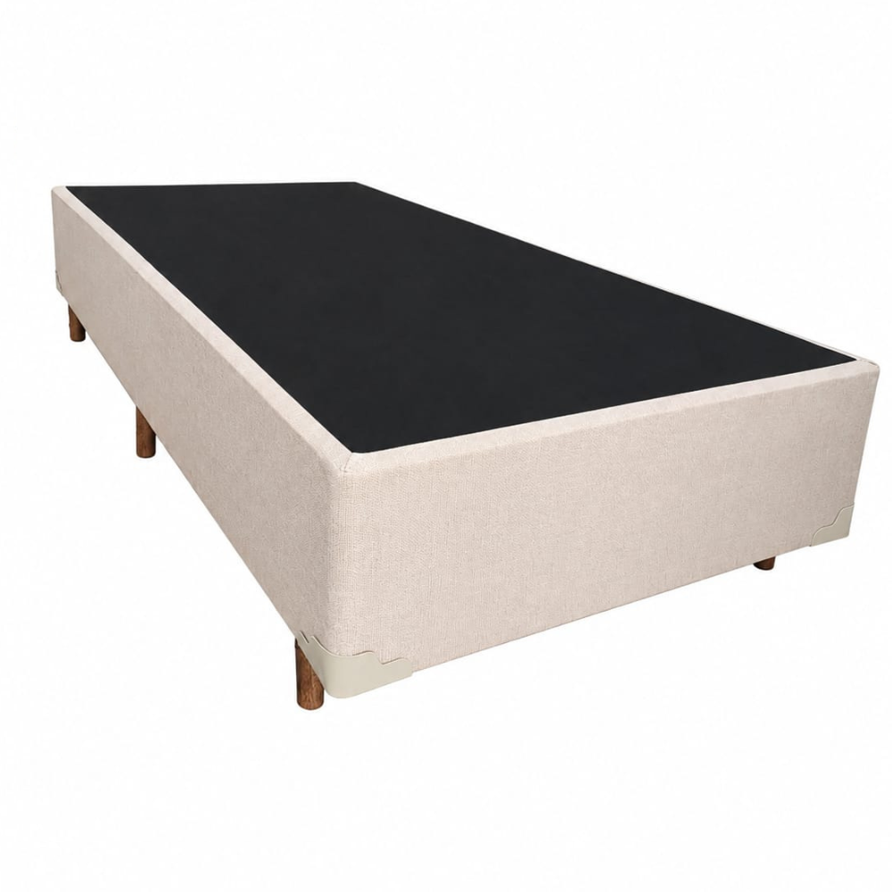 Box Solteiro 88x188 cm Linhão Bege