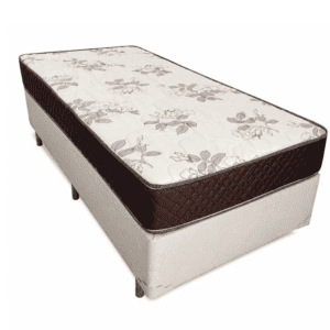 Conjunto Box Cristal Solteiro 88 x 188 x 59 cm