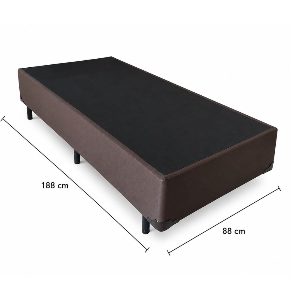 Box Universal Solteiro 088x188 cm Linhão Marrom